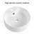 White Ceramic Rotundity Above Counter Bathroom Sink Basin – Artistic Round Design | Durable, Easy To Clean & Stylish For Modern Vanities