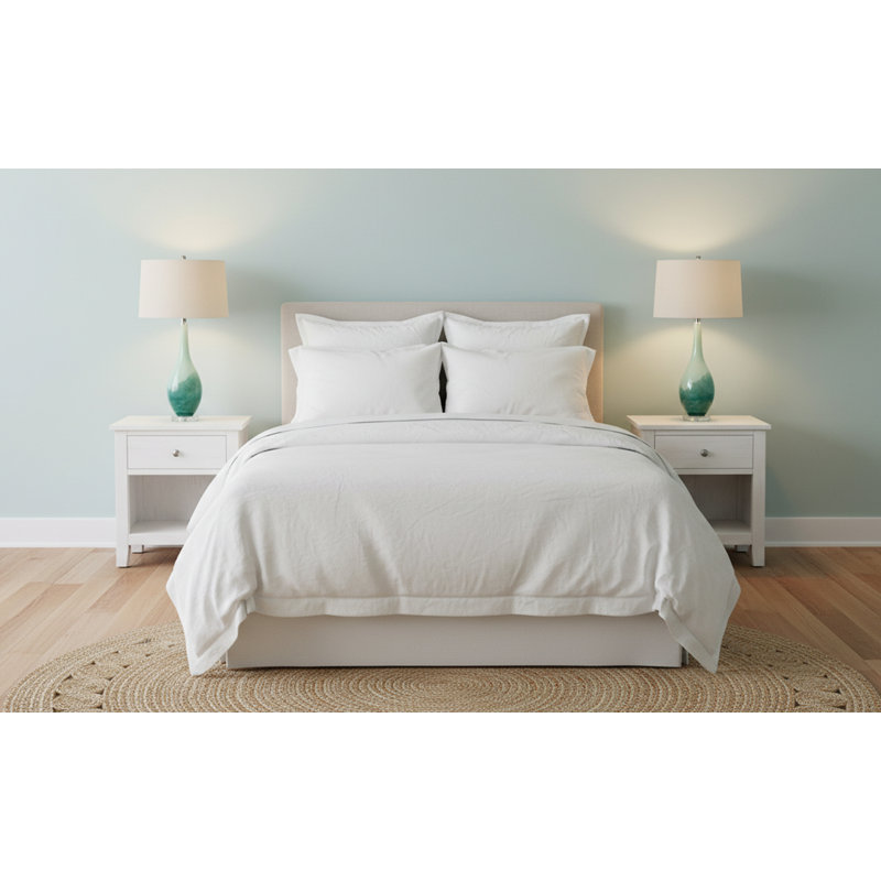 Salato 34 in. Sea Salt Glass Table Lamp