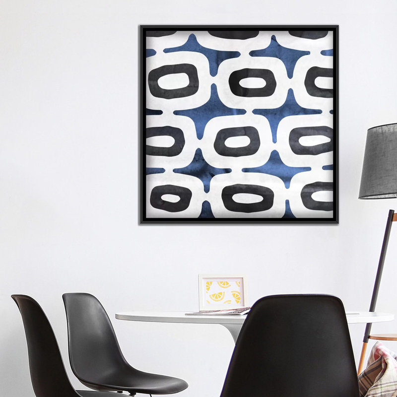 «Loft II», impression sur toile, H 26 po x l 26 po x P 1,5 po, Toile avec cadre noir, Pas de tapis