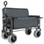 Chariot pliant 3 en 1 avec siège de banc - capacité de 500 lb, pneus de plage de 9 po x 4 po pour le camping et la plage-122421602
