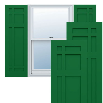 True Fit PVC San Juan Capistrano Mission Style Fixed Mount Shutters