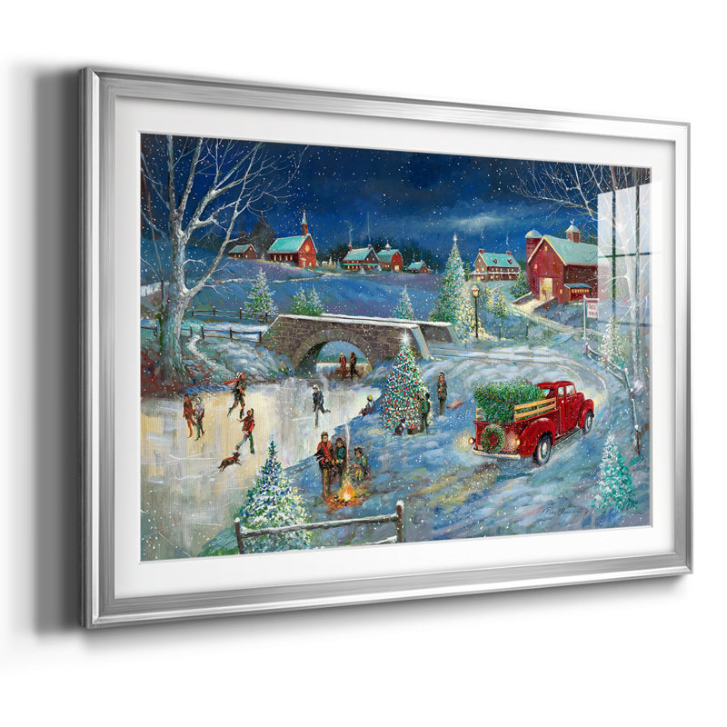 Souvenirs chaleureux des Fêtes, Argent, H 27 po x l 39 po x P 1,5 po