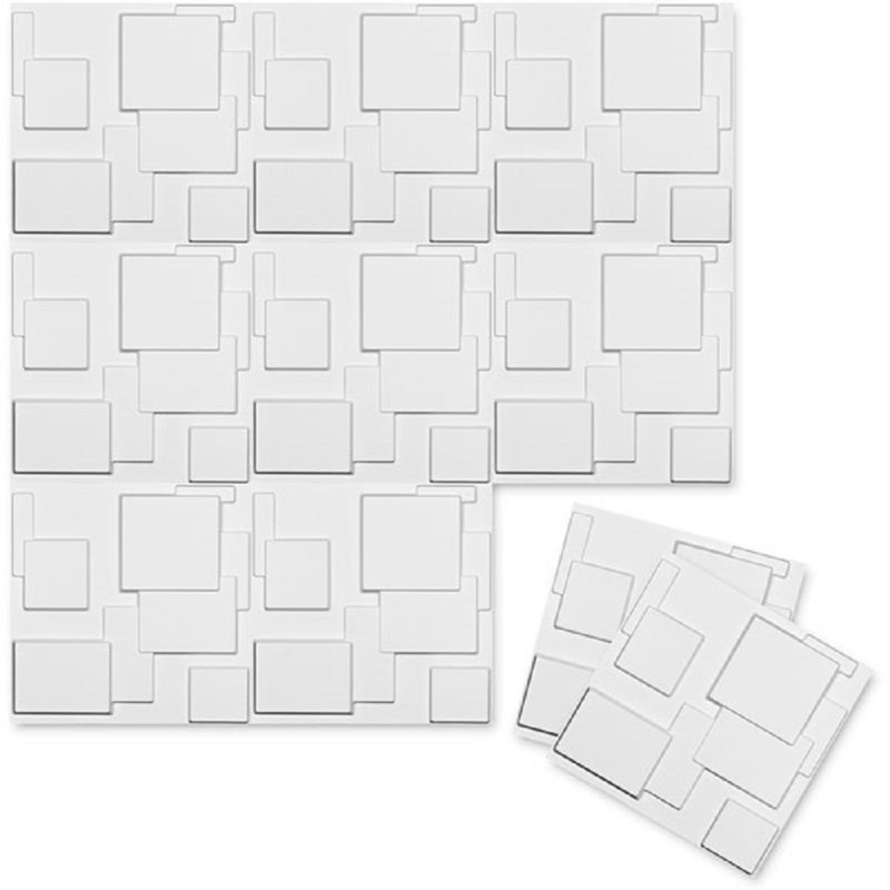 Aldora 63.5cm x 81.28cm Plastic Tile in White