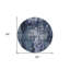 Tapis rond 8 pi