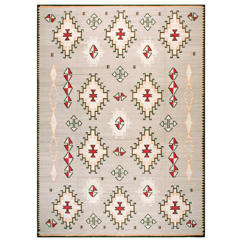 Tapis tissé à la main style contemporain de style sud-ouest exceptionnel 10 x 14