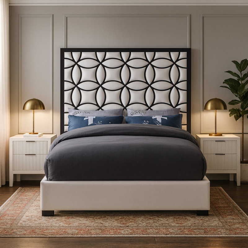 Narding Upholstered Platform Bed, King