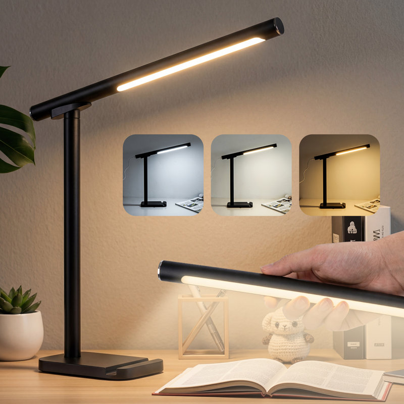 2-In-1 Magnetic Dimmable LED Desk Lamp, USB Rechargeable Task Light With Detachable Light Tube, 3CCT And Touch Control Dimming For Office And Reading
