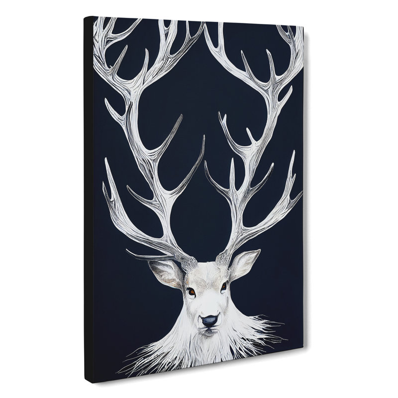 XC1022-2670X Majestic Stag - Wrapped Canvas Print, 50cm H x 35cm W x 3cm D
