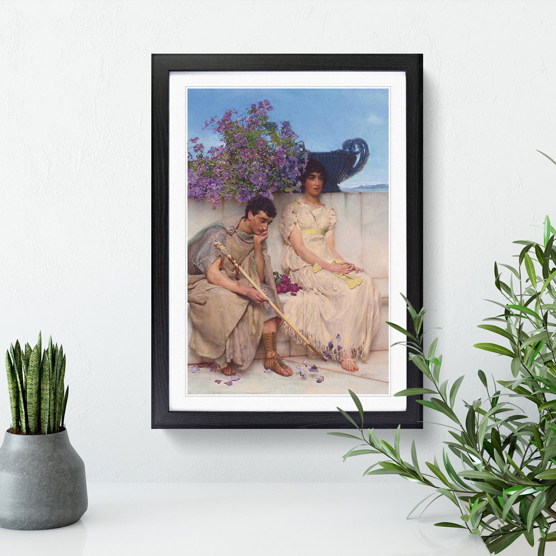 An Eloquent Silence by Lawrence Alma-Tadema - Picture Frame Graphic Art