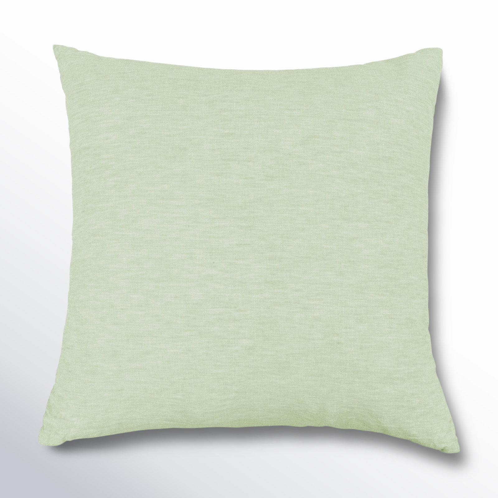 20" x 20" Linen Throw Pillow, Matcha