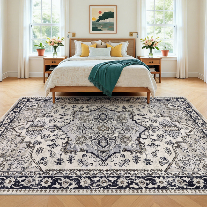 Nielsen Machine Washable Non-Slip Area Rug, Rectangle 6' x 9'