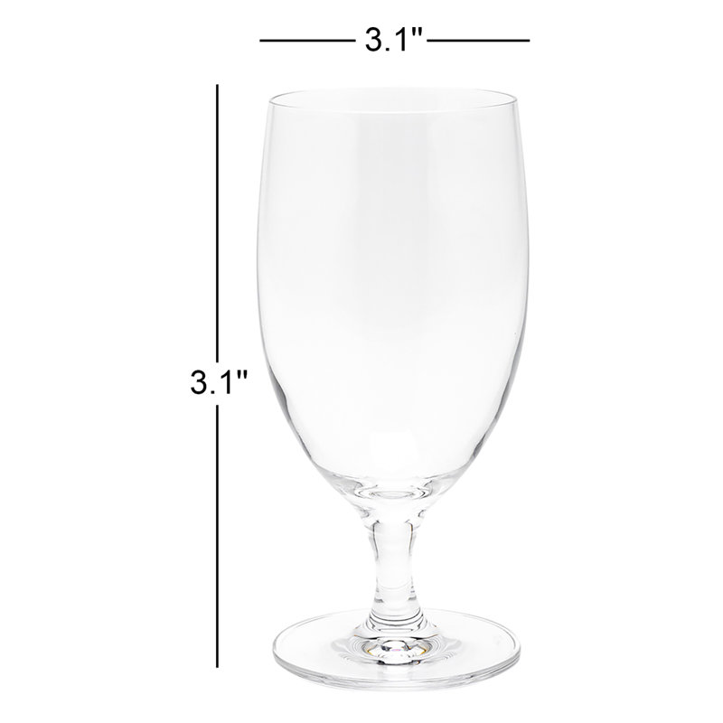 Tarcienne 14 oz. Crystal Goblet Set