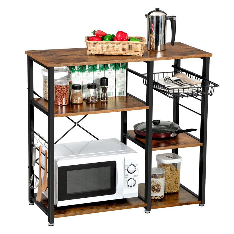 Milburn Wood Kitchen Island, Brown