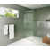 Gaia 30 in. x 78 in. Frameless Fluted Single Fixed Shower Panel