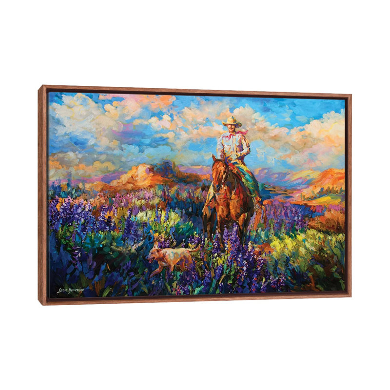 Reproduction d’art, "Free Spirit" par Leon Devenice, Pas de tapis, H 18 po x l 26 po x P 1,5 po