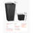 Tall Planter Set of 2 Square Tapered Planters 22 in for Outdoor Indoor