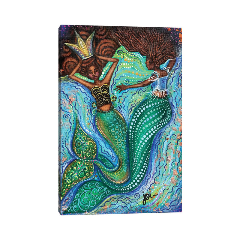 « Couronnée Beauty » par Ashley joi, reproduction d’art, Toile tendue, Pas de tapis, H 26 po x l 18 po x 1,5 po