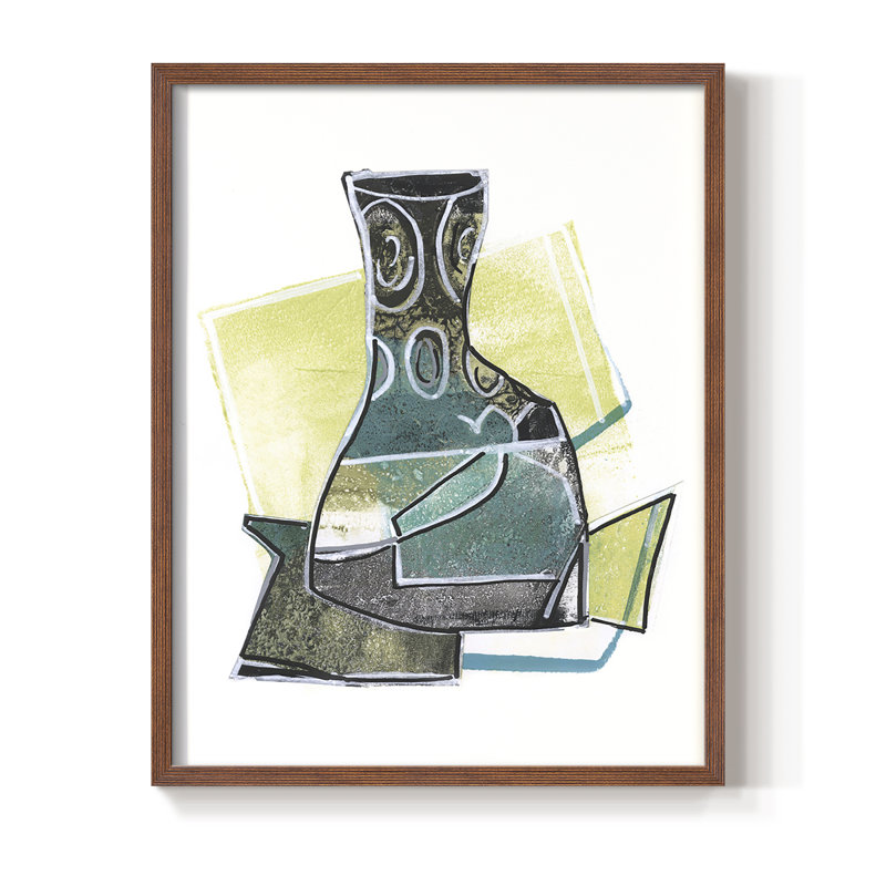 Jubilee Jugs I Framed Print - Solid Wood, Brown, 28" H x 22" W
