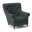 Fauteuil en cuir capitonné de 35,5 po de large Kirby-735827455-735827404-735827452