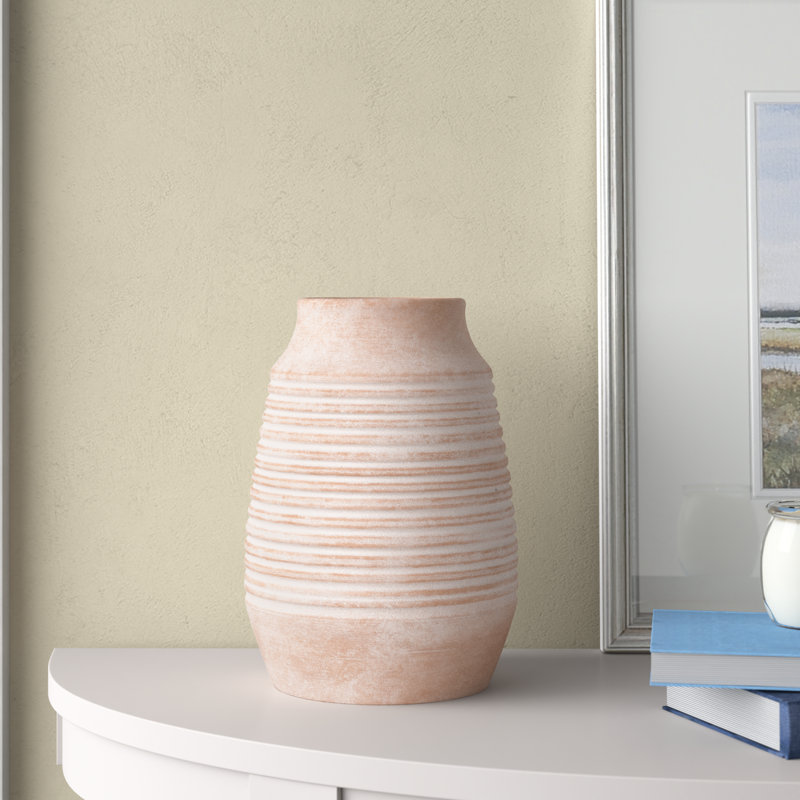 Elverie Terracotta Table Vase, 10.95"