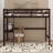 Wood Loft Bed Twin Size With Desk, Loft Bed With Rails