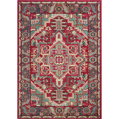 Tapis cerise / rouge Boulton