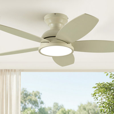 Ventilateur de plafond encastré 36 po avec lumière DEL et télécommande