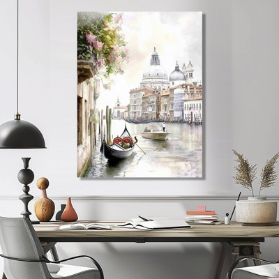 «Venice's Wisdom By The Canal - Venice, impression murale industrielle sur métal