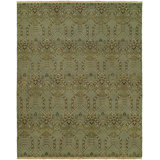 Mccaffrey Wool Geometric Area Rug in Seaglass