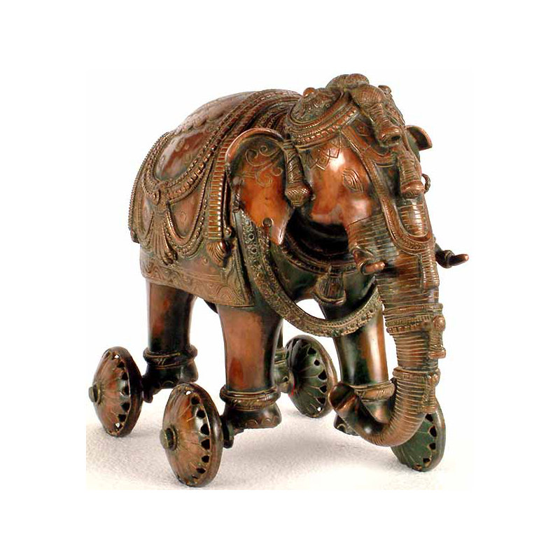 Éléphant sur roulettes