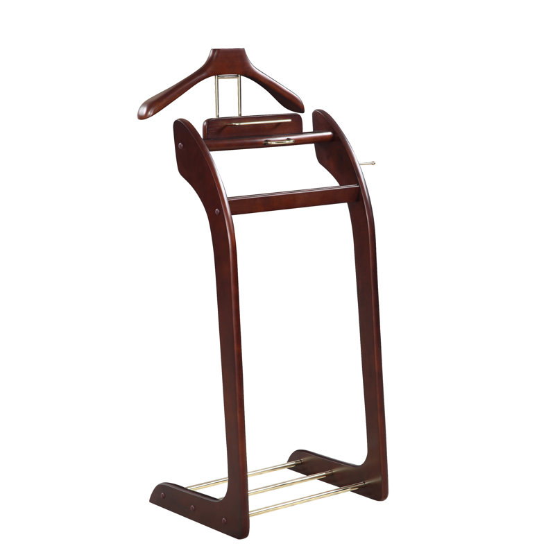 Freestanding Valet Stand, Walnut