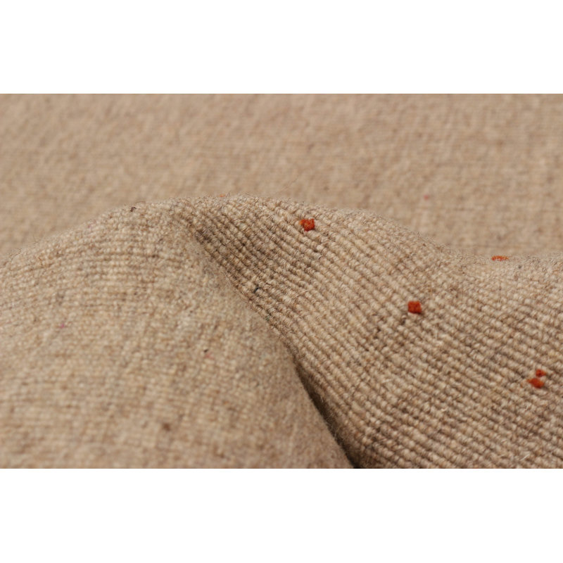 Tapis brun clair Kashkuli 7 pi 10 po x 11 pi 0 po Gabbeh