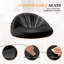 Swivel Upholstered Faux Leather Bar Stool with Steel Frame-1081562637