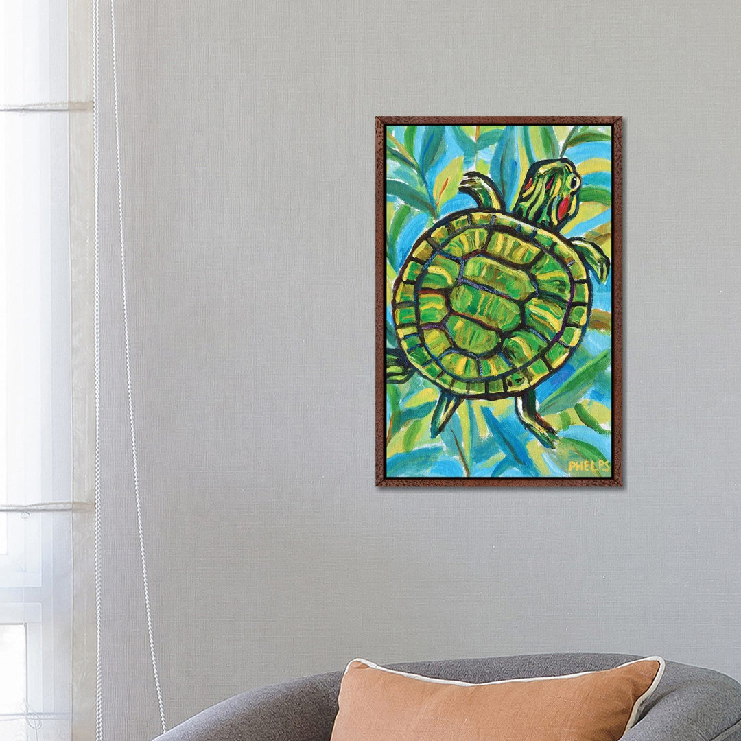 Slider Turtle von Robert Phelps - Gallery-Wrapped Canvas Giclée on Canvas