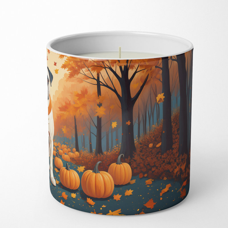 Bougie parfumée Pumpkin Spice avec support en céramique
