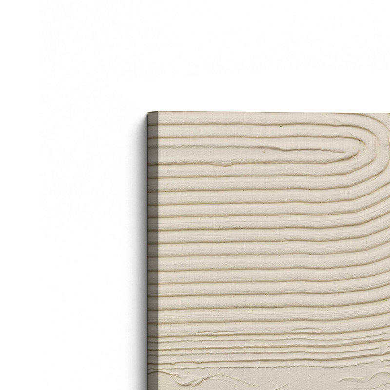 «Echoed Curves in Beige II», reproduction sur toile, H 18 po x l 12 po x P 1,25 po, Toile tendue