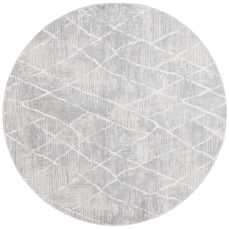 Jurrina Performance Abstract Rug, Round 6'7"