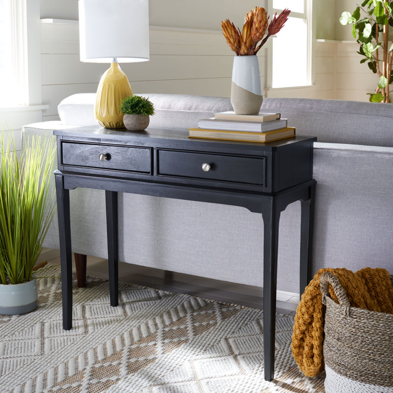 Opal 90.16999999999999cm Console Table, Black