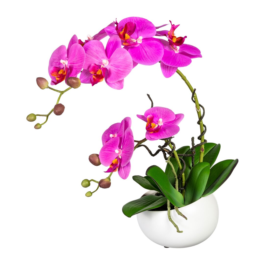 Kunstblume Orchideen-Arrangement im Topf