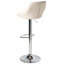 Swivel Upholstered Adjustable Height Bar Stool-553395773
