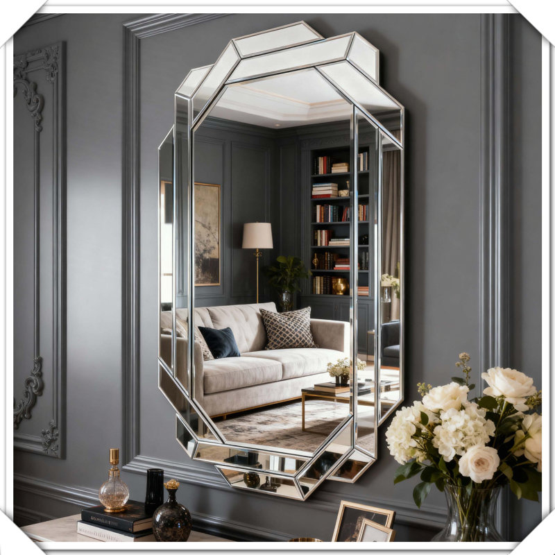 Miroir mural sans cadre, biseauté, horizontal, vertical, pleine longueur