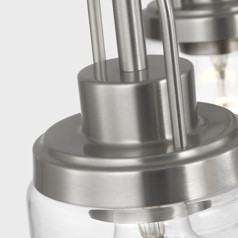 Alphild Five Light Chandelier from, Brushed Nickel