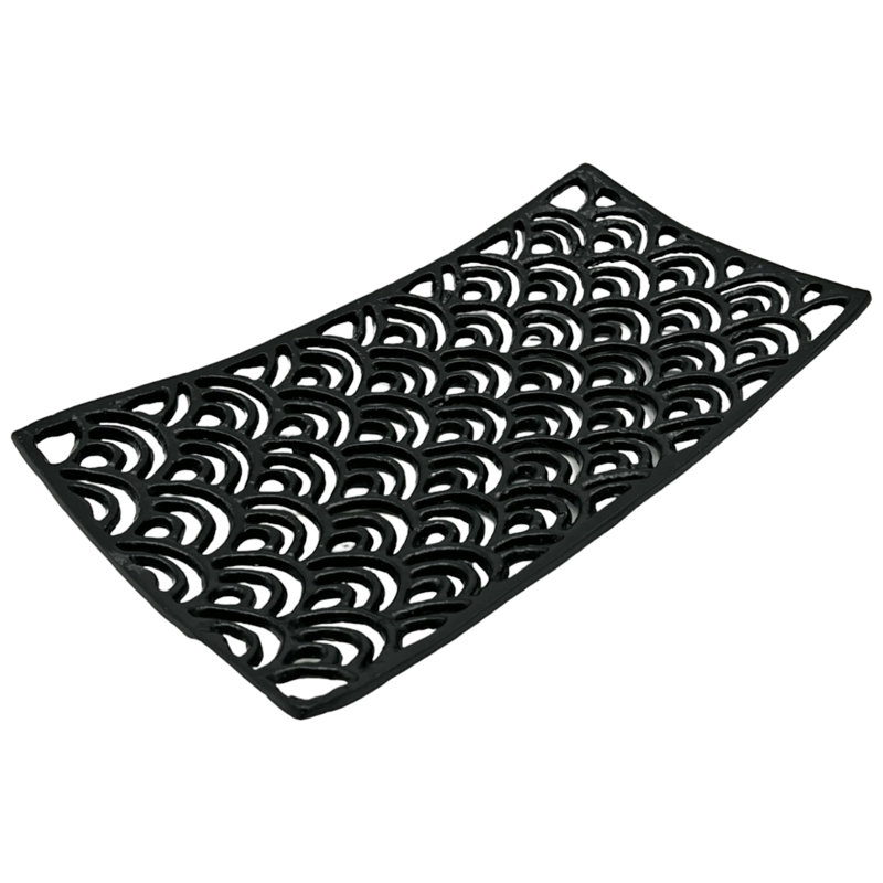 Plateau décoratif en aluminium fait à la main Arcely, H 1,5 po x l 15,5 po x P 8,5 po