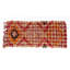 Tapis kilim à carreaux rétro avec pompons rouges et en laine