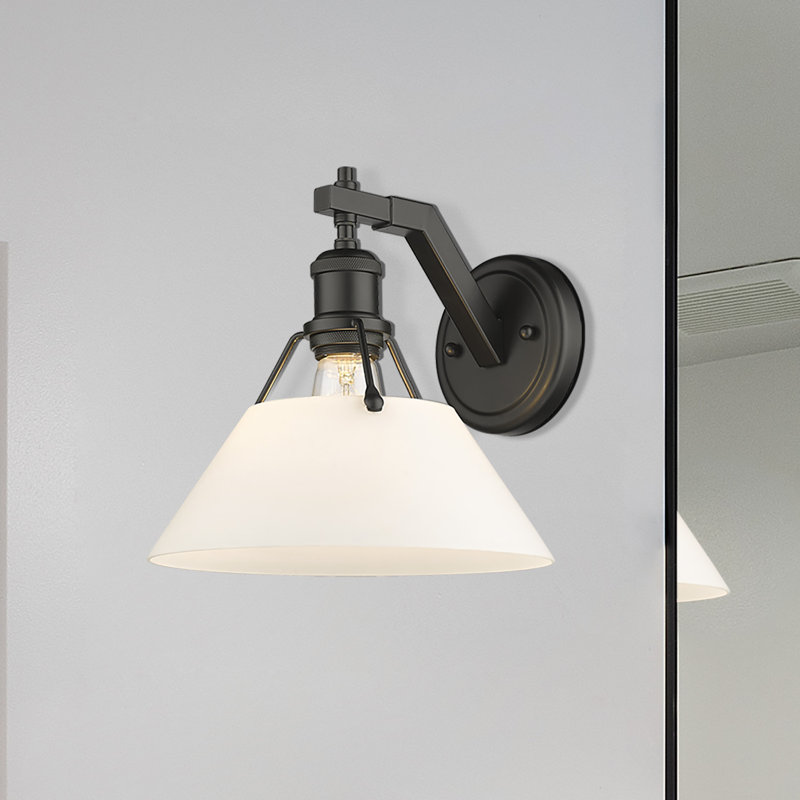 Weatherford Steel Spotlight, Matte Black, Opal Glass