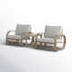 Pietra 2 - Person Patio Conversation Sets with Cushions