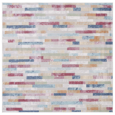 Saram Performance Striped Indoor/Outdoor Area Rug