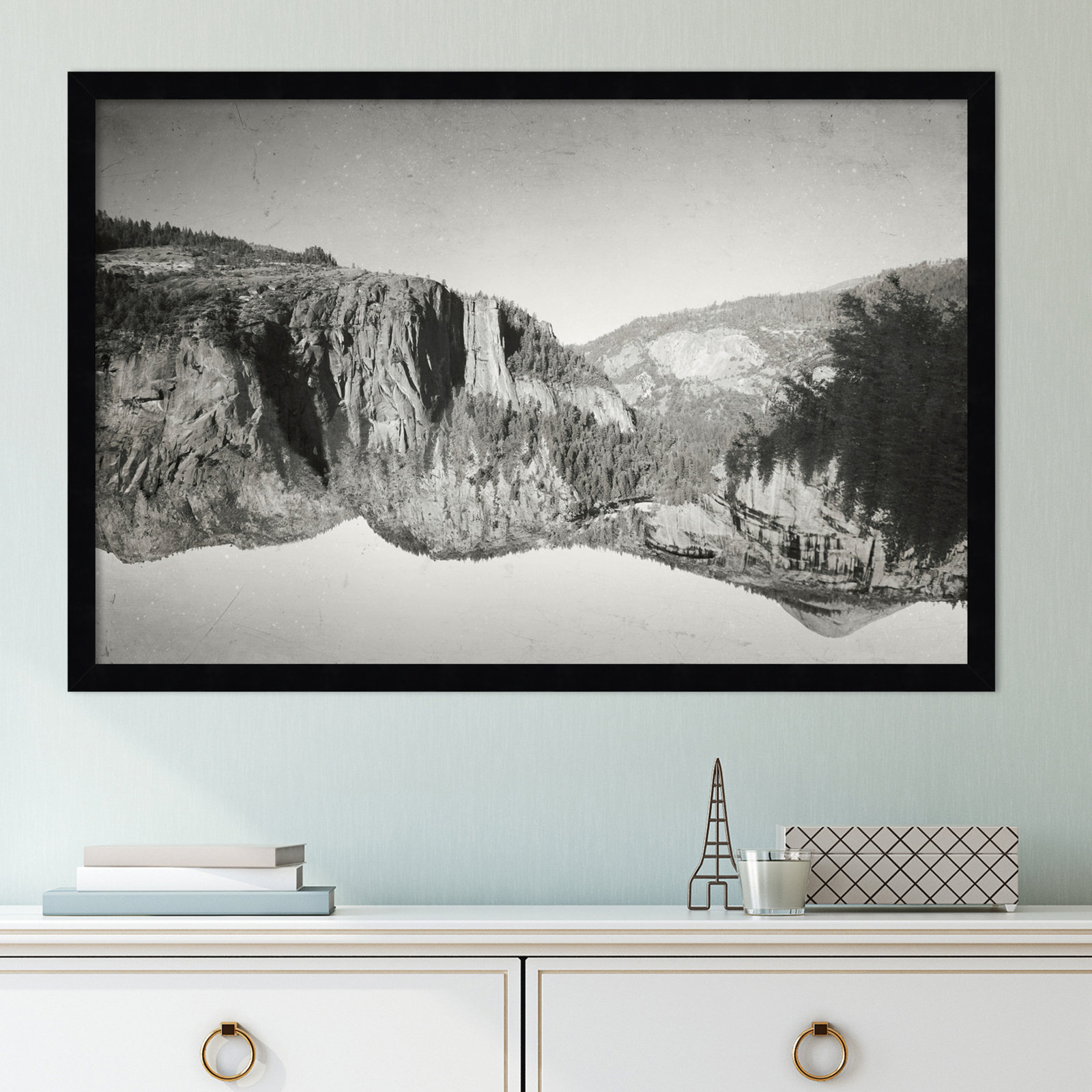 Negative Reality Inversion Photo Print, Black, 18" H x 27" W