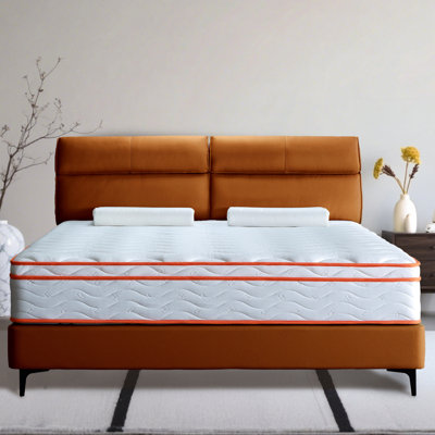 12 Inch Queen Mattress In A Box, Memory Foam & Pocket Springs, Medium Firm For Relief, Motion Isolation, - Us , Milk White, Soft Mattress, Spring, Fiberglass , Cooling Gel