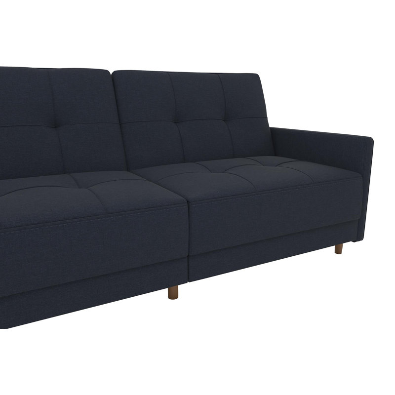 Abel 3 Seater Sofa Bed, Navy Performance